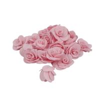 Flor de tecido 30mm em poliéster c/10 peças cor 17 rosa bebê Flor de tecido 30mm em poliéster c/10 peças cor 17 rosa bebê