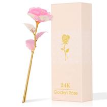 Flor de vidro artificial Galaxy Rose para presente de aniversário de mamãe Flor de vidro artificial Galaxy Rose para presente de aniversário de mamãe