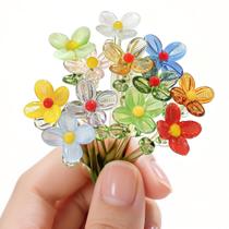 Flor de vidro H&D HYALINE & DORA Mini Blown 12 unidades multicoloridas Flor de vidro H&D HYALINE & DORA Mini Blown 12 unidades multicoloridas