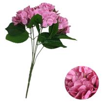 Flor Hortência Artificial Buquê 44cm Decoração Enfeite Flor Hortência Artificial Buquê 44cm Decoração Enfeite