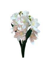Flor mini Orquídea Cymbidium branca - 32 cm
