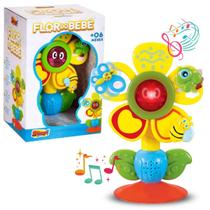 Flor Musical Brinquedo Interativo Bebê Som E Luz Sentidos