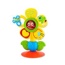 Flor Musical Brinquedo Interativo Giratório Manual P/ Bebê Com Som E Luz - Zoop