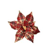 Flor Natalina Poinsetia Decorativa - Vm/Xd - 34cm