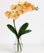 Flor orquídea 8 flores salmao- 70 cm Flor orquídea 8 flores salmao- 70 cm