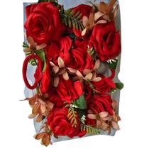 Flor p/ cabelo braço enfeites junino caixa c/12 festa junina