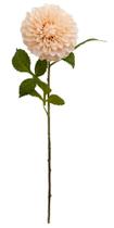 Flor permanente haste dalia salmao 73cm toque real