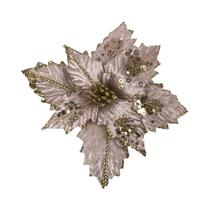 Flor Poinsetia Decorativa Árvore de Natal Bico de Papagaio Tok da Casa