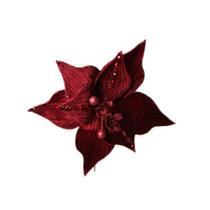 Flor Poinsetia Vermelha 26cm - Tok da Casa