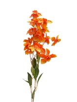 Flor Ravena laranja e amarela Sofisticada - 80cm