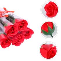 Flor Rosa Artificial Vermelha 32cm Flor Rosa Artificial Vermelha 32cm