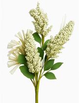 Flor sorgo branco e verde