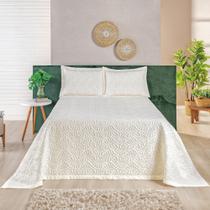 Flora cobre leito casal 3 pçs