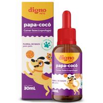 Floral bach digno pet papa-coco 30ml reduz a coprofagia