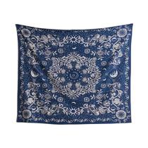 Floral Fase Da Lua Hippie Flor Tapeçaria Pendurado Na Parede Botânico Celestial Estética Decoração