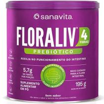 Floraliv 4 Fibras - Prebiótico - Sem Sabor - (195g) - Sanavita