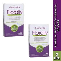 Floraliv Probiótico Sanavita Intestinal 30 Cápsulas Vegetais