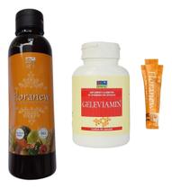 Floranew Garrafa 630g + 01 Geleviamin 90cáp + 05 Sachê Floranew