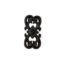 Florão Ornamento Grade Em Ferro Fundido Decoração N01 17X8Cm Florão Ornamento Grade Em Ferro Fundido Decoração N01 17X8Cm