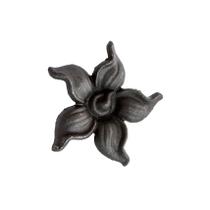 Florão Ornamento Grade Em Ferro Fundido Decoração N06 13Cm Florão Ornamento Grade Em Ferro Fundido Decoração N06 13Cm