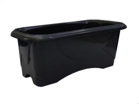 Floreira de Plastico Vaso Flor Tempero Jardim N1 - Preto