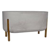 Floreira Decore 66 (36L) Cor Cimento Queimado JAPI