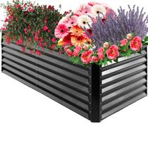 Floreira Grande e Alta Metálica 180x90cm para Jardim Elevado