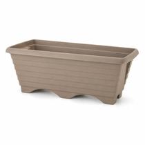 Floreira Marrom 46cm 9,5L Plástico Jardineira Rainha