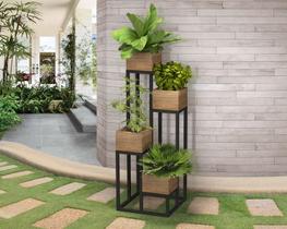 Floreira para Jardim Suporte de Vaso Cachepot Tridimensional Prime - Comprar Móveis em Casa