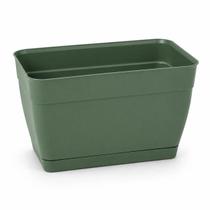 Floreira Retangular 5,6L Com Prato Verde Rainha Floreira Retangular 5,6L Com Prato Verde Rainha