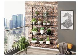 Floreira Suspensa Decorativa Jardim Vertical com Treliça e Prateleiras - Mobili