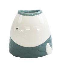 Floreiro Cerâmica Boca Peixe Decorativo p/Casa e Jardim 22cm Floreiro Cerâmica Boca Peixe Decorativo p/Casa e Jardim 22cm