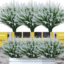 Flores artificiais ao ar livre Ximiloor Fake Lavender 38 cm (brancas)