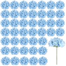 Flores artificiais Auihiay Hydrangea Silk com caules 46 unidades