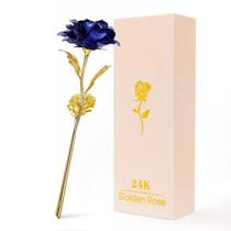 Flores artificiais Befinr Galaxy Rose Glass para aniversário de mamãe Flores artificiais Befinr Galaxy Rose Glass para aniversário de mamãe