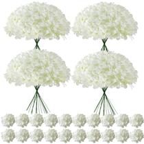 Flores Artificiais Cherica 100 Unidades Hortênsia Branca de Seda Flores Artificiais Cherica 100 Unidades Hortênsia Branca de Seda
