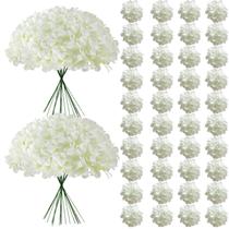 Flores Artificiais Cherica 65 Peças Hortênsia Branca com Hastes Flores Artificiais Cherica 65 Peças Hortênsia Branca com Hastes
