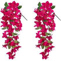 Flores artificiais de buganvília suspensas, 2 peças HyeFlora Hotpink Flores artificiais de buganvília suspensas, 2 peças HyeFlora Hotpink