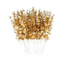 Flores Artificiais De Eucalipto Dourado 10 20pcs Decoração De Natal Para Casa Casamentos Flores Artificiais De Eucalipto Dourado 10 20pcs Decoração De Natal Para Casa Casamentos