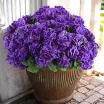 Flores artificiais de gerânio Hananona Outdoor Purple x12