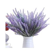 Flores Artificiais de Lavanda Provençal - 5 Peças - Estilo Nórdico - Vaso Decorativo