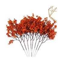 Flores Artificiais De Outono 5 Peças Gypsophila Plantas Falsas Decoração Para Casa Casamento Centro