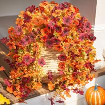 Flores artificiais de outono HyeFlora para atividades ao ar livre, outono, 2 unidades