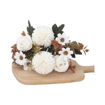 Flores Artificiais De Rosas De Outono, Hortênsias De Seda E Margaridas Para Decoração De Mesa Em