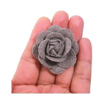 Flores Artificiais De Tecido Camélia Rosa 4cm 5 Peças Para Decoração De Casa, Casamento, Artesanato