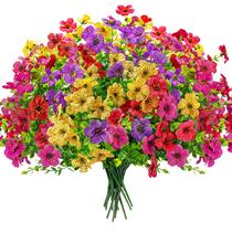 Flores artificiais Der Rose para decoração ao ar livre x12