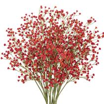 Flores artificiais DILATATA Baby's Breath Fall Red, pacote com 10 Flores artificiais DILATATA Baby's Breath Fall Red, pacote com 10