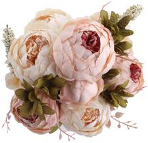 Flores artificiais Duovlo Vintage Peony Silk, pacote com 1