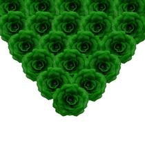 Flores artificiais Eternal Blossom Rose Head com caule x50