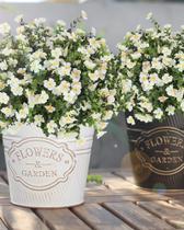 Flores artificiais FERLLY para exterior 12 pacotes brancos Flores artificiais FERLLY para exterior 12 pacotes brancos